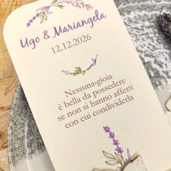 segnalibro carta piantabile